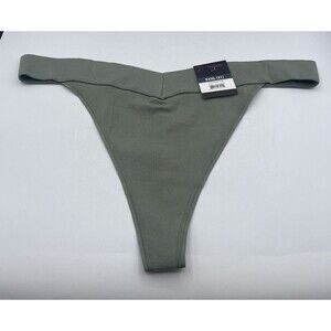 No Boundaries Women 3XL Nylon Blend Seamless Low-Rise Thong, Wild Sage NWT